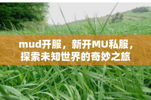mud开服,新开MU私服,探索未知世界的奇妙之旅 mud开服,新开MU私服,探索未知世界的奇妙之旅