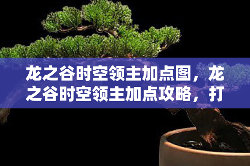 龙之谷时空领主加点图,龙之谷时空领主加点攻略,打造最强输出角色 龙之谷时空领主加点图,龙之谷时空领主加点攻略,打造最强输出角色