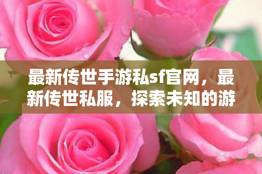 最新传世手游私sf官网，最新传世私服，探索未知的游戏世界