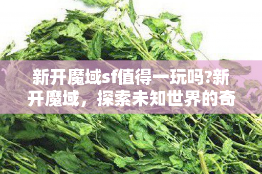 新开魔域sf值得一玩吗?新开魔域,探索未知世界的奇幻之旅 新开魔域sf值得一玩吗?新开魔域,探索未知世界的奇幻之旅