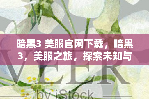 暗黑3 美服官网下载,暗黑3,美服之旅,探索未知与征服恐惧 暗黑3 美服官网下载,暗黑3,美服之旅,探索未知与征服恐惧