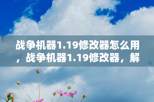 战争机器1.19修改器怎么用,战争机器1.19修改器,解锁无限可能的战斗体验 战争机器1.19修改器怎么用,战争机器1.19修改器,解锁无限可能的战斗体验