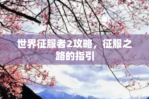 世界征服者2攻略,征服之路的指引 世界征服者2攻略,征服之路的指引