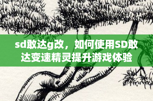 sd敢达g改,如何使用SD敢达变速精灵提升游戏体验 sd敢达g改,如何使用SD敢达变速精灵提升游戏体验