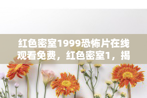 红色密室1999恐怖片在线观看免费,红色密室1,揭开历史与现实的神秘面纱 红色密室1999恐怖片在线观看免费,红色密室1,揭开历史与现实的神秘面纱
