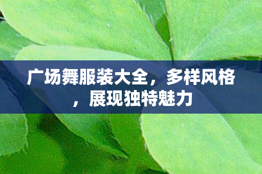 广场舞服装大全,多样风格,展现独特魅力 广场舞服装大全,多样风格,展现独特魅力