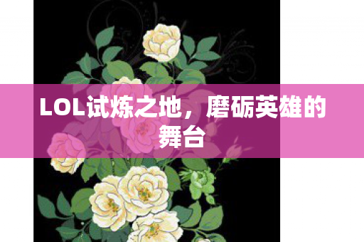LOL试炼之地,磨砺英雄的舞台 LOL试炼之地,磨砺英雄的舞台