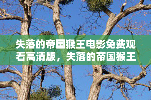 失落的帝国猴王电影免费观看高清版，失落的帝国猴王