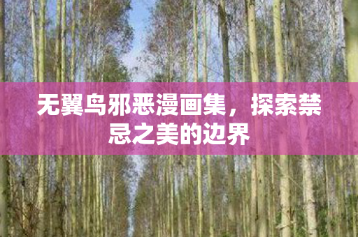 无翼鸟邪恶漫画集,探索禁忌之美的边界 无翼鸟邪恶漫画集,探索禁忌之美的边界