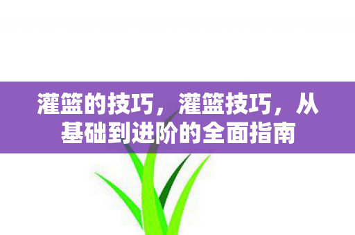 灌篮的技巧,灌篮技巧,从基础到进阶的全面指南 灌篮的技巧,灌篮技巧,从基础到进阶的全面指南