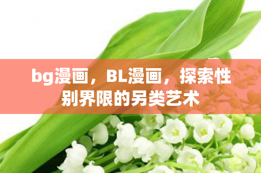 bg漫画，BL漫画，探索性别界限的另类艺术