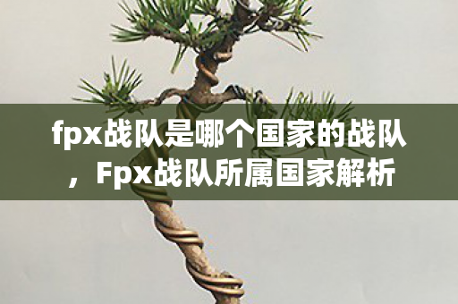 fpx战队是哪个国家的战队，Fpx战队所属国家解析