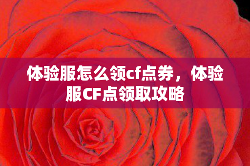 体验服怎么领cf点券,体验服CF点领取攻略 体验服怎么领cf点券,体验服CF点领取攻略