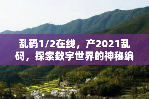 乱码1/2在线,产2021乱码,探索数字世界的神秘编码 乱码1/2在线,产2021乱码,探索数字世界的神秘编码