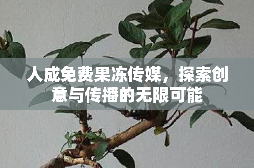 人成免费果冻传媒,探索创意与传播的无限可能 人成免费果冻传媒,探索创意与传播的无限可能