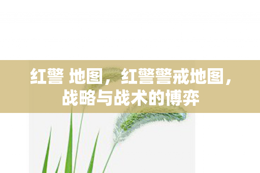 红警 地图，红警警戒地图，战略与战术的博弈