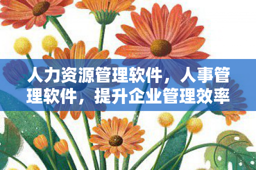 人力资源管理软件,人事管理软件,提升企业管理效率的关键工具 人力资源管理软件,人事管理软件,提升企业管理效率的关键工具
