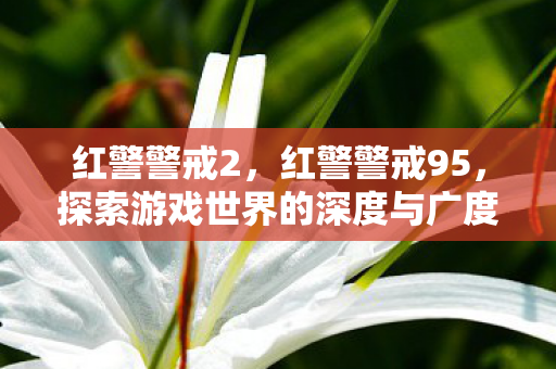 红警警戒2,红警警戒95,探索游戏世界的深度与广度 红警警戒2,红警警戒95,探索游戏世界的深度与广度