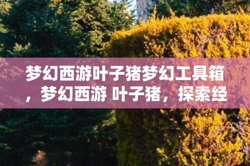 梦幻西游叶子猪梦幻工具箱,梦幻西游 叶子猪,探索经典游戏的多元魅力 梦幻西游叶子猪梦幻工具箱,梦幻西游 叶子猪,探索经典游戏的多元魅力