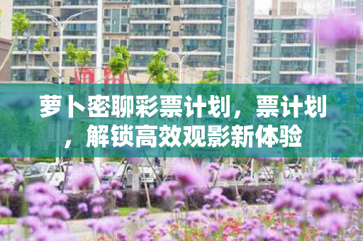 萝卜密聊彩票计划,票计划,解锁高效观影新体验 萝卜密聊彩票计划,票计划,解锁高效观影新体验