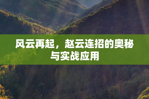 风云再起,赵云连招的奥秘与实战应用 风云再起,赵云连招的奥秘与实战应用