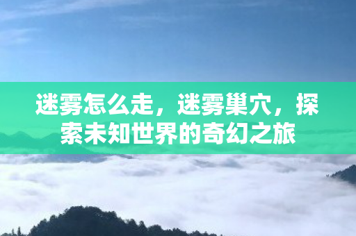 迷雾怎么走,迷雾巢穴,探索未知世界的奇幻之旅 迷雾怎么走,迷雾巢穴,探索未知世界的奇幻之旅