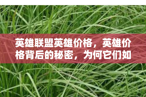 英雄联盟英雄价格,英雄价格背后的秘密,为何它们如此昂贵? 英雄联盟英雄价格,英雄价格背后的秘密,为何它们如此昂贵?