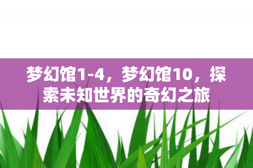梦幻馆1-4，梦幻馆10，探索未知世界的奇幻之旅