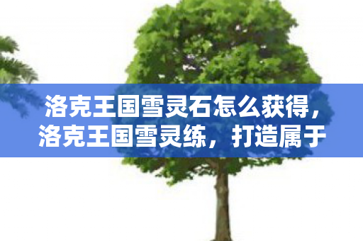洛克王国雪灵石怎么获得,洛克王国雪灵练,打造属于你的魔法之旅 洛克王国雪灵石怎么获得,洛克王国雪灵练,打造属于你的魔法之旅