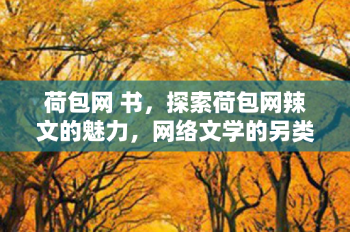 荷包网 书,探索荷包网辣文的魅力,网络文学的另类风景 荷包网 书,探索荷包网辣文的魅力,网络文学的另类风景
