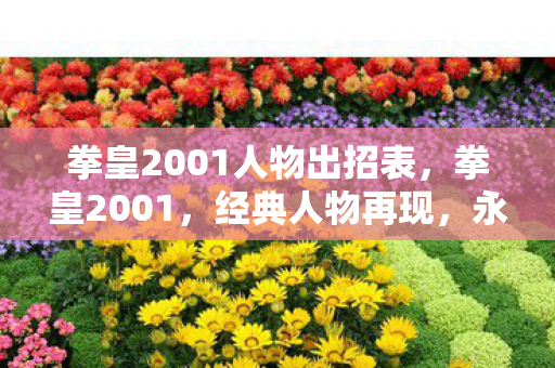 拳皇2001人物出招表,拳皇2001,经典人物再现,永恒战斗精神 拳皇2001人物出招表,拳皇2001,经典人物再现,永恒战斗精神