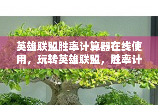 英雄联盟胜率计算器在线使用,玩转英雄联盟,胜率计算器的深度解析 英雄联盟胜率计算器在线使用,玩转英雄联盟,胜率计算器的深度解析