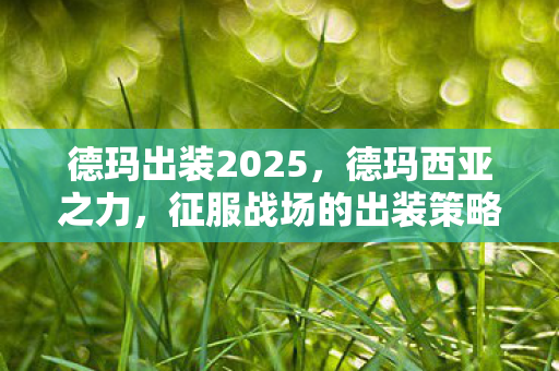 德玛出装2025，德玛西亚之力，征服战场的出装策略