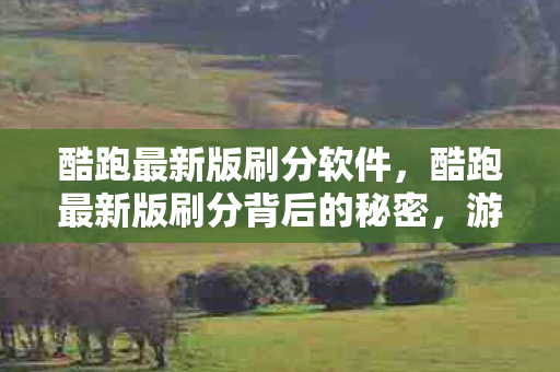 酷跑最新版刷分软件,酷跑最新版刷分背后的秘密,游戏乐趣与规则的平衡 酷跑最新版刷分软件,酷跑最新版刷分背后的秘密,游戏乐趣与规则的平衡