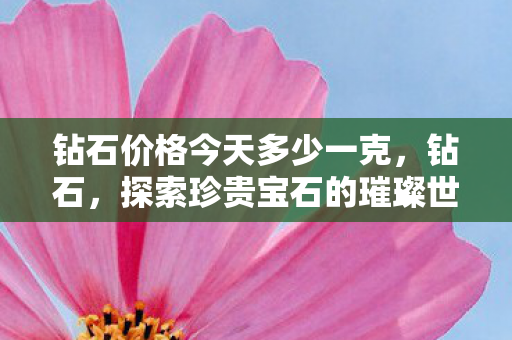 钻石价格今天多少一克,钻石,探索珍贵宝石的璀璨世界 钻石价格今天多少一克,钻石,探索珍贵宝石的璀璨世界