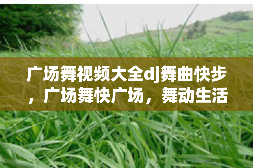 广场舞视频大全dj舞曲快步，广场舞快广场，舞动生活的快乐音符