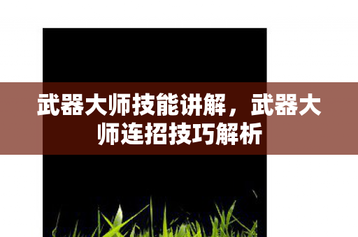 武器大师技能讲解,武器大师连招技巧解析 武器大师技能讲解,武器大师连招技巧解析