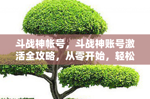 斗战神帐号,斗战神账号激活全攻略,从零开始,轻松上手 斗战神帐号,斗战神账号激活全攻略,从零开始,轻松上手