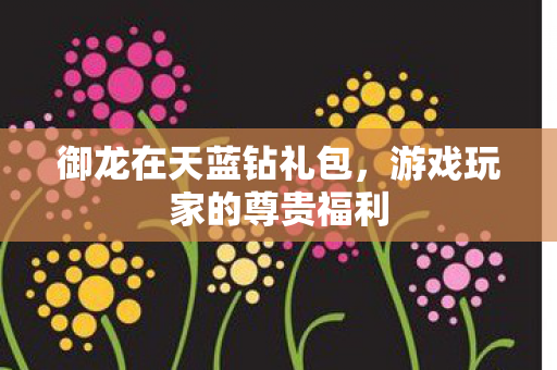 御龙在天蓝钻礼包，游戏玩家的尊贵福利