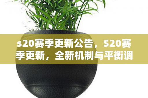 s20赛季更新公告，S20赛季更新，全新机制与平衡调整，重塑游戏格局