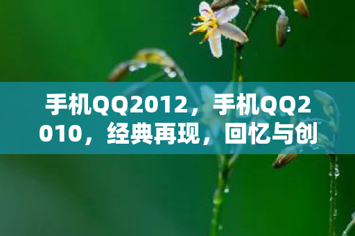手机QQ2012,手机QQ2010,经典再现,回忆与创新的碰撞 手机QQ2012,手机QQ2010,经典再现,回忆与创新的碰撞