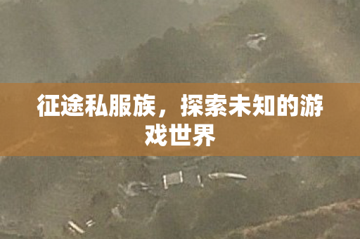 征途私服族，探索未知的游戏世界