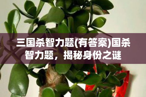三国杀智力题(有答案)国杀智力题,揭秘身份之谜 三国杀智力题(有答案)国杀智力题,揭秘身份之谜