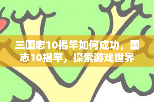 三国志10揭竿如何成功,国志10揭竿,探索游戏世界的无限可能 三国志10揭竿如何成功,国志10揭竿,探索游戏世界的无限可能