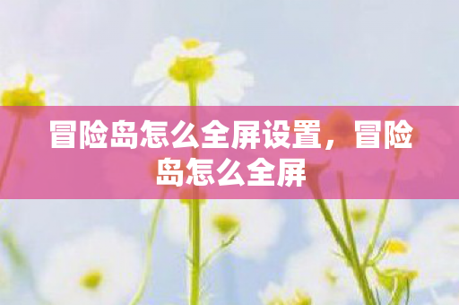 冒险岛怎么全屏设置,冒险岛怎么全屏 冒险岛怎么全屏设置,冒险岛怎么全屏