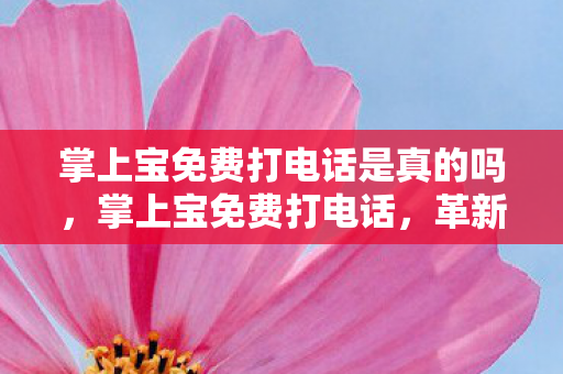 掌上宝免费打电话是真的吗,掌上宝免费打电话,革新通讯方式,享受便捷沟通 掌上宝免费打电话是真的吗,掌上宝免费打电话,革新通讯方式,享受便捷沟通