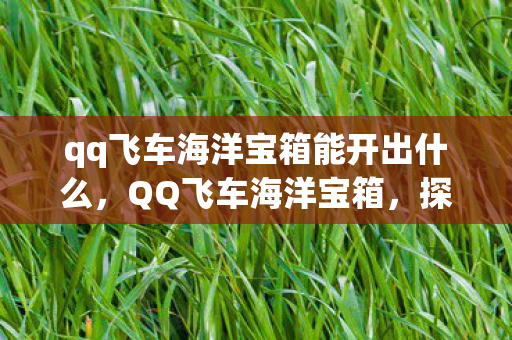 qq飞车海洋宝箱能开出什么,QQ飞车海洋宝箱,探索未知海域的奇幻之旅 qq飞车海洋宝箱能开出什么,QQ飞车海洋宝箱,探索未知海域的奇幻之旅