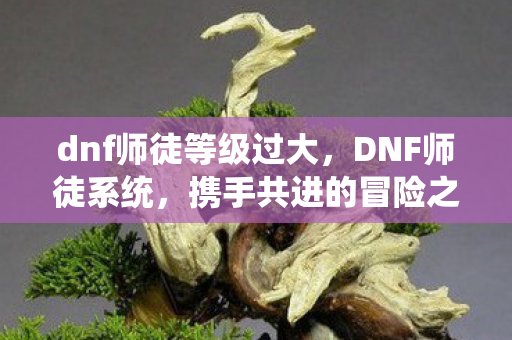 dnf师徒等级过大,DNF师徒系统,携手共进的冒险之旅 dnf师徒等级过大,DNF师徒系统,携手共进的冒险之旅