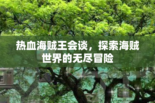 热血海贼王会谈,探索海贼世界的无尽冒险 热血海贼王会谈,探索海贼世界的无尽冒险