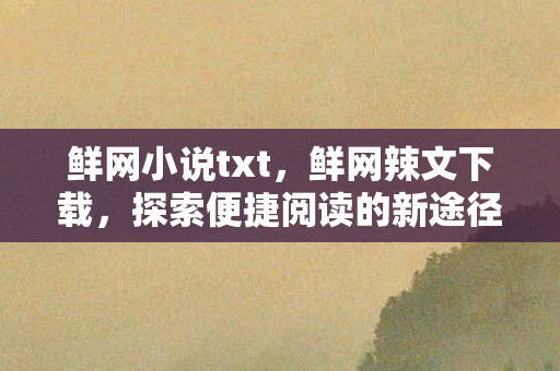 鲜网小说txt，鲜网辣文下载，探索便捷阅读的新途径